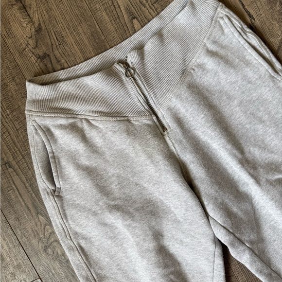 Aerie Fleece Corset Jogger- Light Grey - Picture 4 of 5